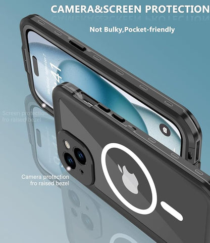 for iPhone 15 Plus Case Waterproof, Full-Body Hard Case Built-in - Image 5