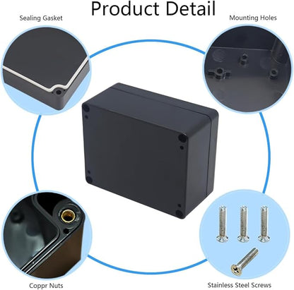 Project Box IP65 Waterproof Junction Box ABS Plastic Black Electrical Boxes DIY - Image 5