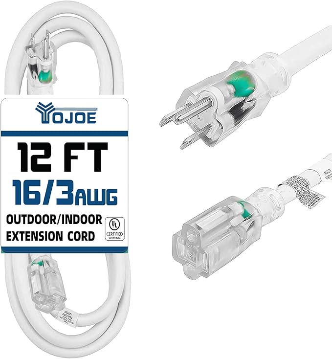 YOJOE Indoor Outdoor Extension Cord by YOJOE