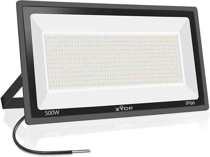 XYCN 500W LED Flood Light, Super Bright 58, 500LM Daylight 5000K IP66 by XYCN