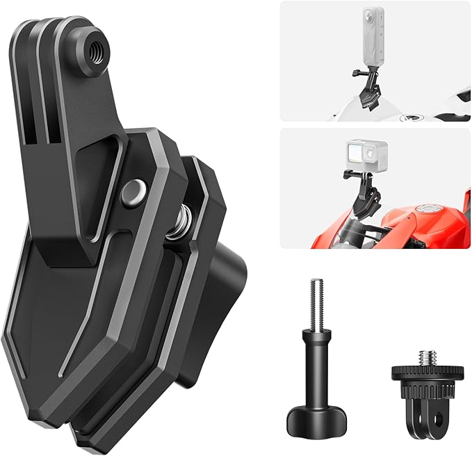 Motorcycle Windshield Clip Camera Mount by Maectech