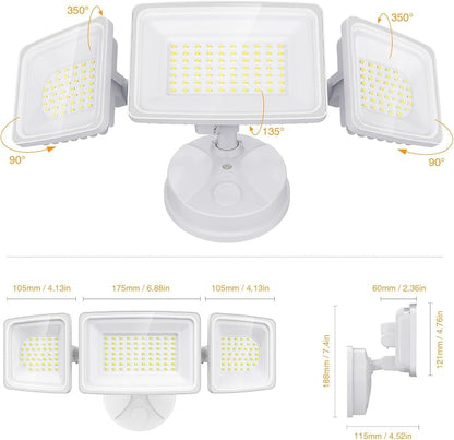 Onforu 130W LED Security Light, 13000LM Outdoor Indoor Flood Light Switch - Image 8