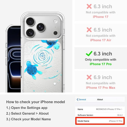 MOSNOVO for iPhone 17 Pro Case | Military Grade 6.6ft Drop Tested | Camera - Image 2