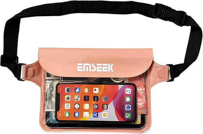Waterproof Waist Pouch Dry Belt Bag Fanny Pack Keep Your Key Fob Wallet Kindle by EMSEEK