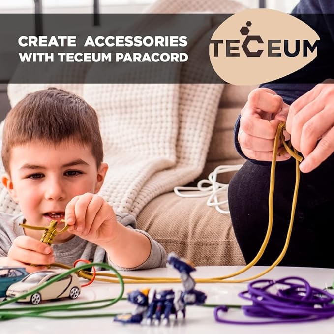 TECEUM Reflective Paracord Rope 1000 – 1000ft/200ft/100ft/50ft – 40+ Colors – - Image 7