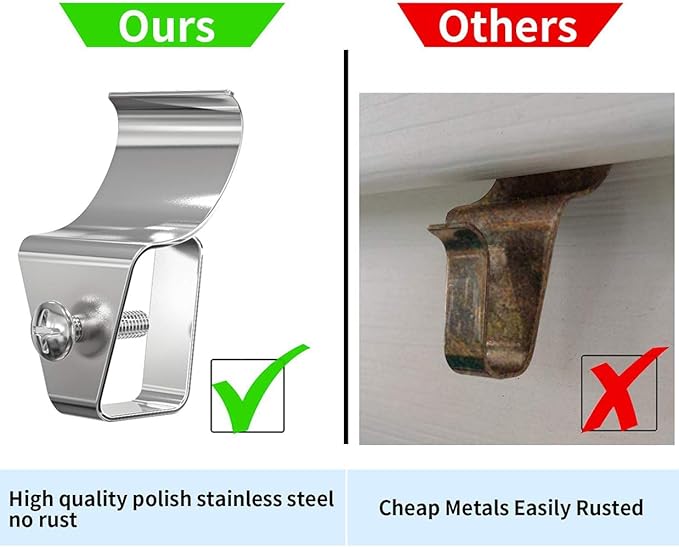 Hibezos 12 Pack Vinyl Siding Clip Hooks - Image 5