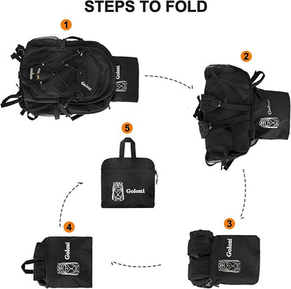 Goloni 45L Hiking Backpack Lightweight Foldable, Waterproof Camping Backpack - Image 5