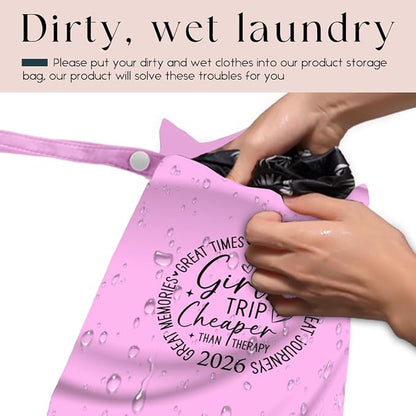 2Pcs Girls Trip Gifts Wet Dry Bag, Aloha Beach Bag Wet Bag Favors, Sunscreen - Image 3