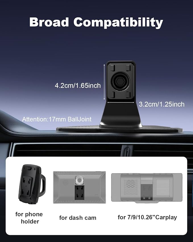 Carplay Holder Mount for 7/9/10.26” Portable CarPlay Screen Mount, GPS Holder - Image 5