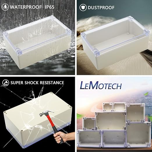 LeMotech ABS Plastic Junction Box Dustproof Waterproof IP65 Electrical - Image 7