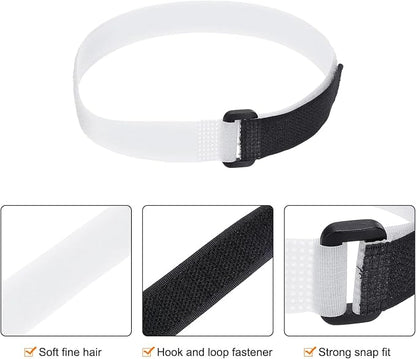 MECCANIXITY 5Pcs Reusable Battery Tie Down Straps, 0.8x20" White Nylon - Image 3