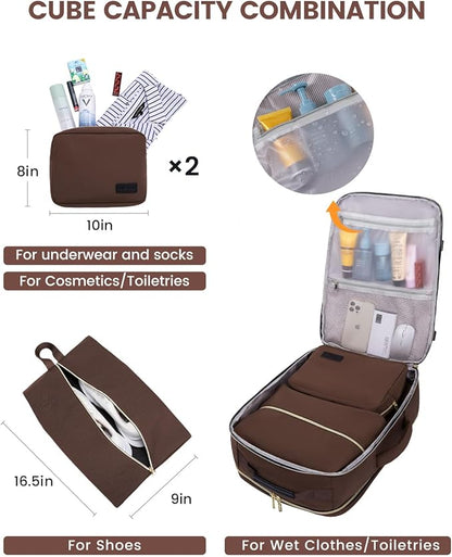 LOVEVOOK 50L Travel Backpack for Women & Men, Airline Approved Carry On Luggage - Image 4