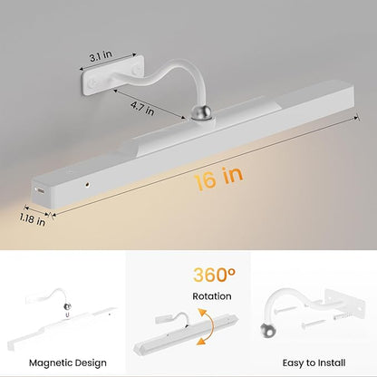 Rechargeable Picture Light for Wall Art White - Image 5