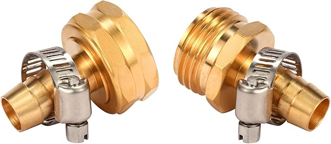 Brass Garden Hose Connector Repair Mender Kit - Image 3