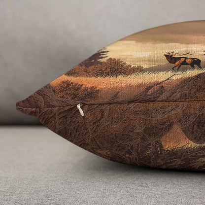 TKS MITLAN Brown Deer Pillow Cover 12x20 inch Elk in The Rocky Mountains Rocks - Image 5