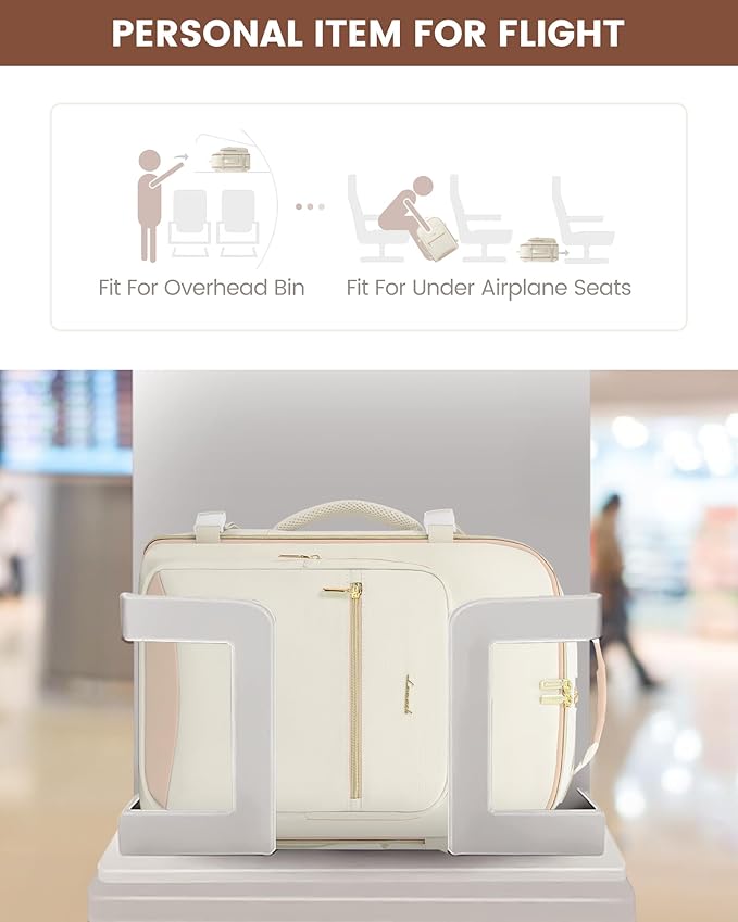 LOVEVOOK Travel Backpack for Women & Men 40L, Airline Approved Carry On - Image 4