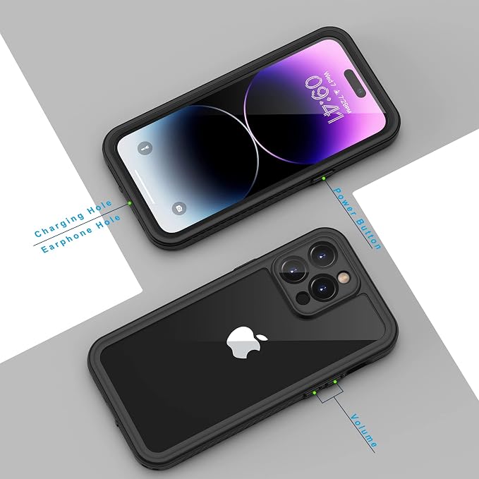 Lanhiem for iPhone 14 Pro Case, IP68 Waterproof Dustproof Case - Image 6