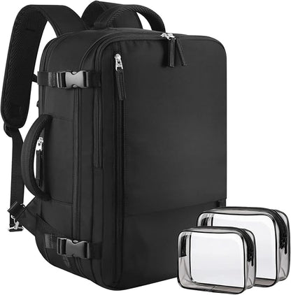 Sinaliy Large Travel Backpack for Women Men, Expandable 40L Carry On Backpack by Sinaliy