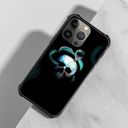for iPhone 14 Pro Case, Skeleton Winding Snake Pattern Graphic Design Girl Boy - Image 7