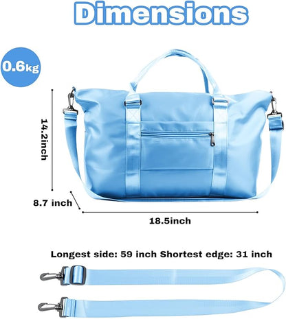 Weekender Duffel Bags for Women， Travel Totes Bag for Airplane Essentials - Image 4