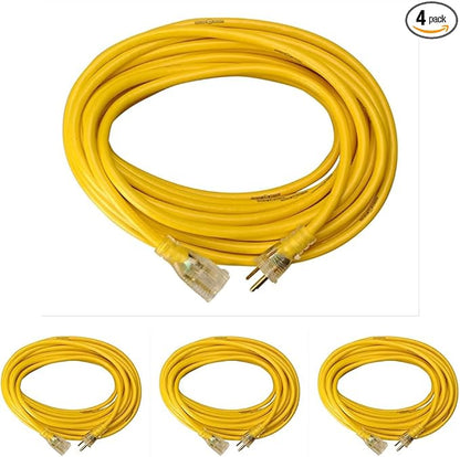 Yellow Jacket Heavy Duty Extension Cord, 12 Gauge, 3 Conductor, Lighted End by Yellow+Jacket