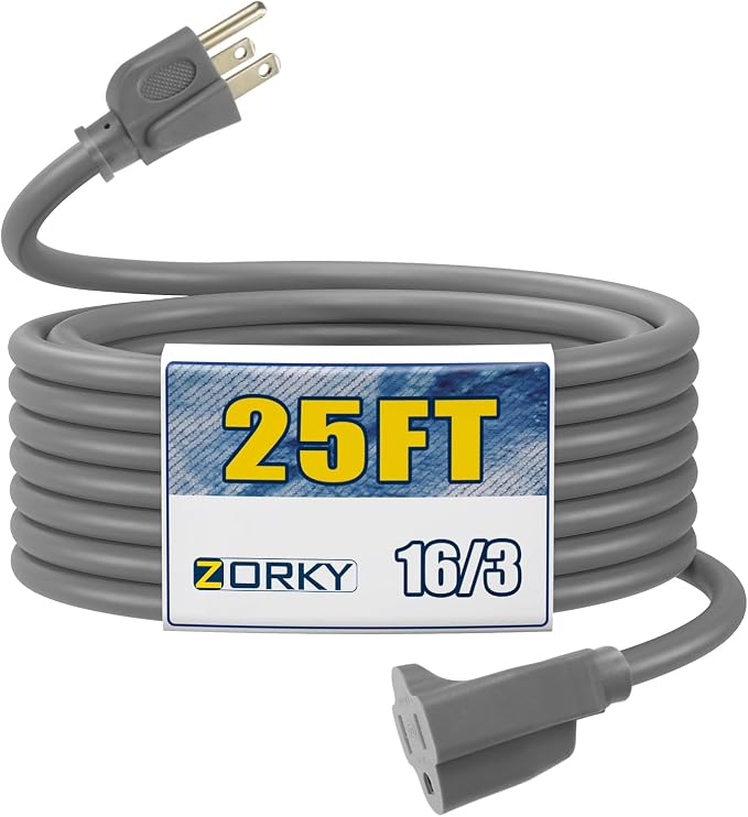 25ft Outdoor Extension Cord for Christmas Decorations by Zorky
