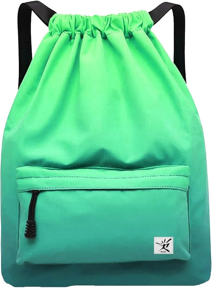 Waterproof Drawstring Bag, Gym Bag Sackpack Sports Beach Backpack by Risefit