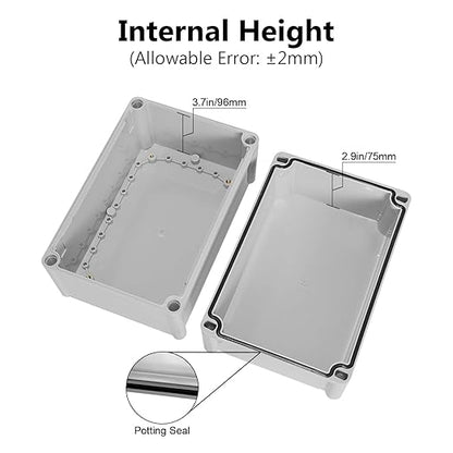 LeMotech IP67 Waterproof Junction Box ABS Plastic Project Box Dustproof - Image 4