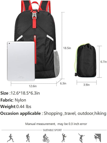 levayhill 25L Foldable Hiking Backpack Lightweight Packable Basic-Daypack - Image 6