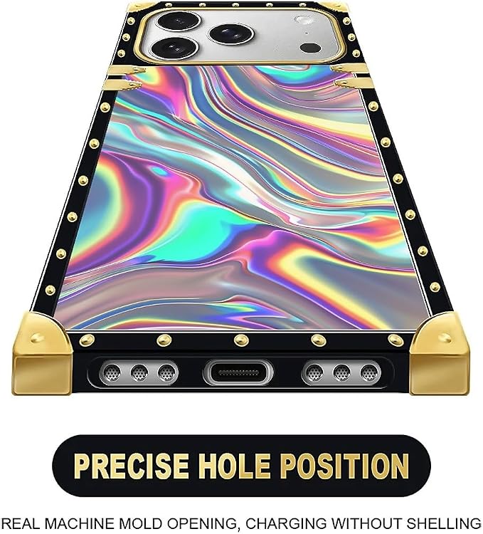 for iPhone 17 Pro Case Luxury Golden Decoration - Image 5