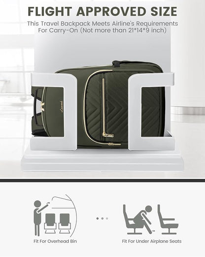 LOVEVOOK Laptop Backpack for Women, Travel Computer Work Bags - Image 8