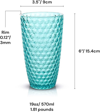 BELLAFORTE Shatterproof Tritan Plastic Tall Tumbler, 19oz - Image 7