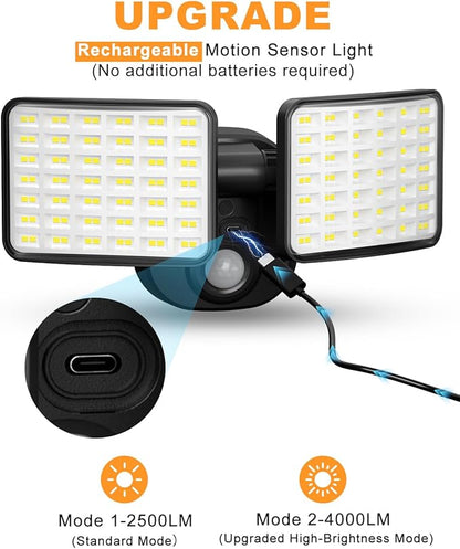 Rechargeable Motion Sensor Outdoor Light, Battery Operated Lights - Image 2