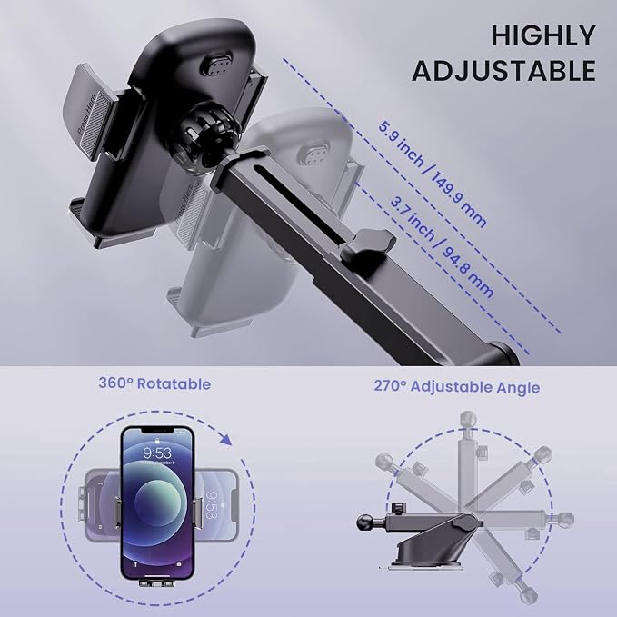Qifutan Car Phone Holder Mount Phone Mount - Image 3