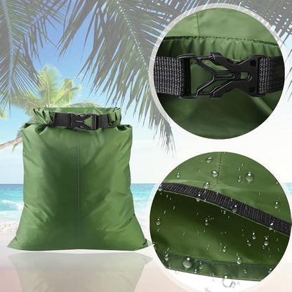 Pimoys 5 Pack Waterproof Dry Sacks, Lightweight Outdoor Dry Bags Ultimate Dry - Image 2