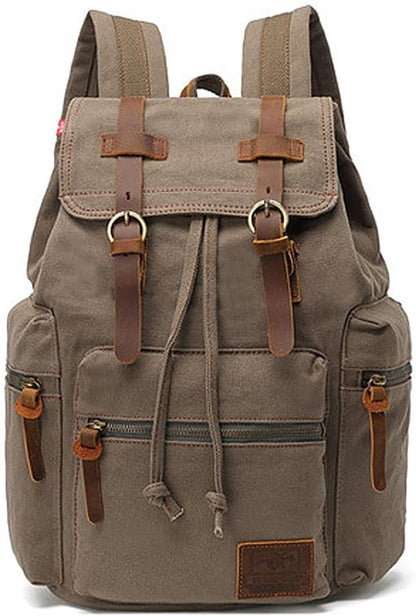 AUGUR High Capacity Canvas Vintage Backpack by AUGUR