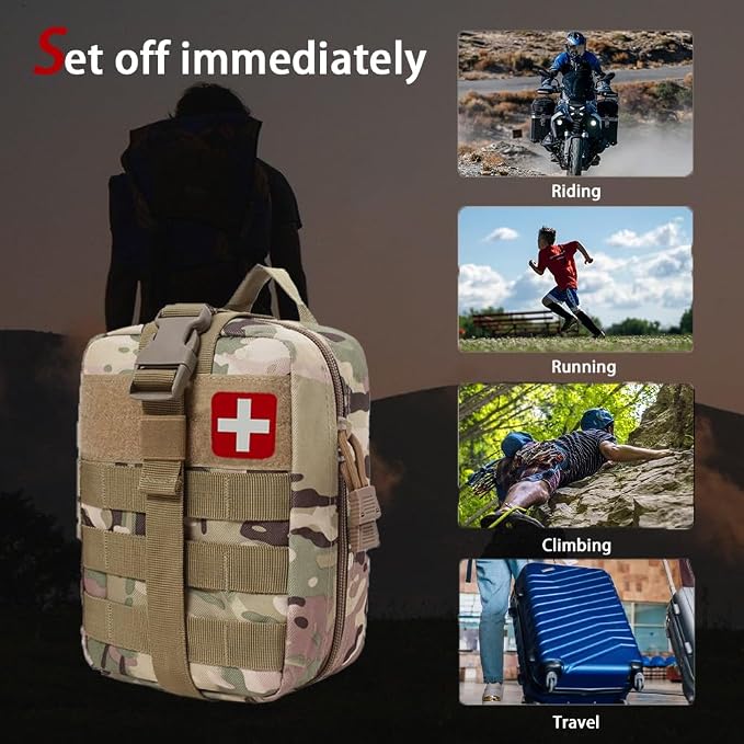 Universal IFAK Trauma First Aid Kit Molle Pouches Emergency Survival Kit - Image 7