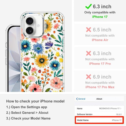 MOSNOVO for iPhone 17 Case, Shockproof Military-Grade Protection 6.6ft Drop - Image 2