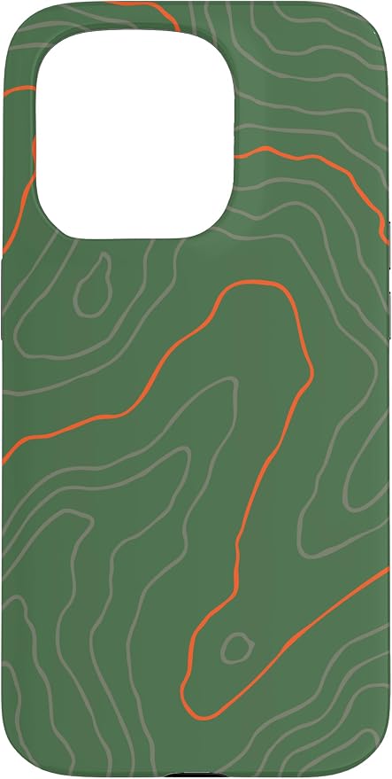 Backcountry Topo Guide Orange Lines Topographical Map Case by Unknown