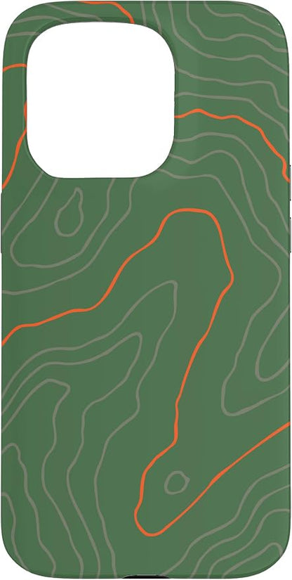 Backcountry Topo Guide Orange Lines Topographical Map Case by Unknown