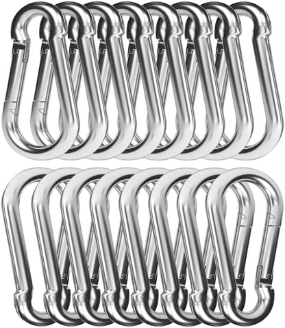 Heavy Duty Spring Snap Hook Carabiners Bulk, 500LB Capacity by GAGBC