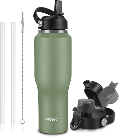 40oz Water Bottle with Powder Coated, Fit in Any Car Cup Holder, Water Bottle by ABOTOCUP