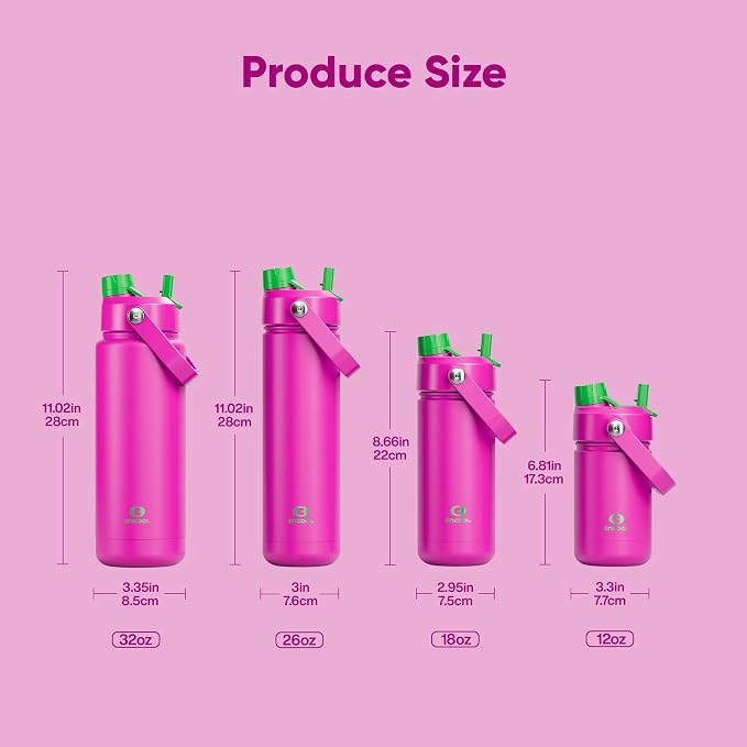 ENCOOL Kids Insulated Water Bottle - 12oz Stainless Steel Water Bottle with - Image 6
