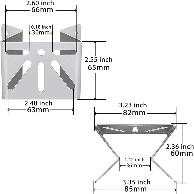 WiTi Stainless Steel Exterior Outside Wall Corner Mount - Image 6