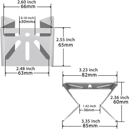 WiTi Stainless Steel Exterior Outside Wall Corner Mount - Image 6