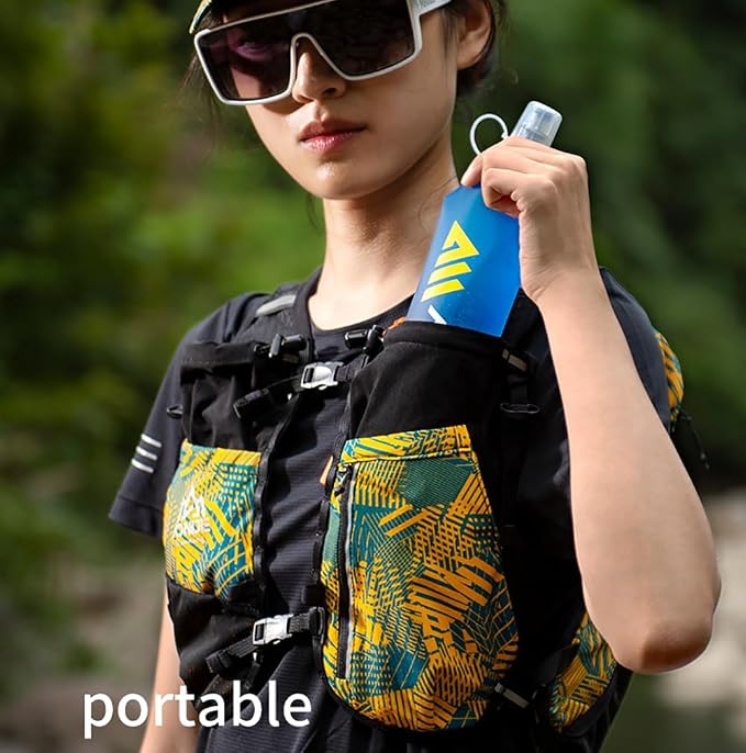 AONIJIE TPU Soft Flask Water Bottle Collapsible Running Flask - Image 6