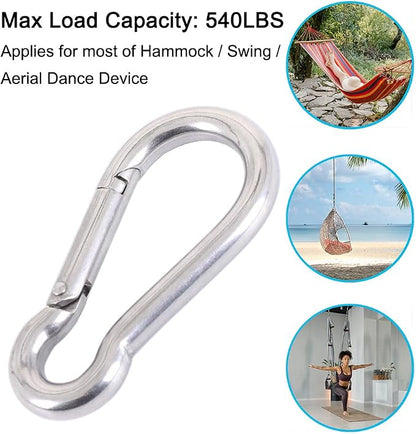 PROND Carabiner Clip, Heavy Duty Carabiner Clips, 316 Stainless Steel Carabiner - Image 4