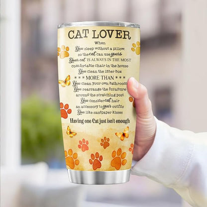 Cat Gifts, Tumblers Lovers For, Tumbler 20 Oz - Image 3