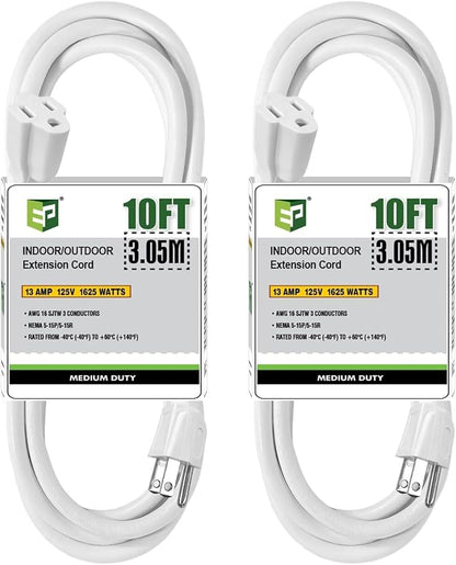 EP 2 Pack 10 Ft Outdoor Extension Cord by ENERGYPRO