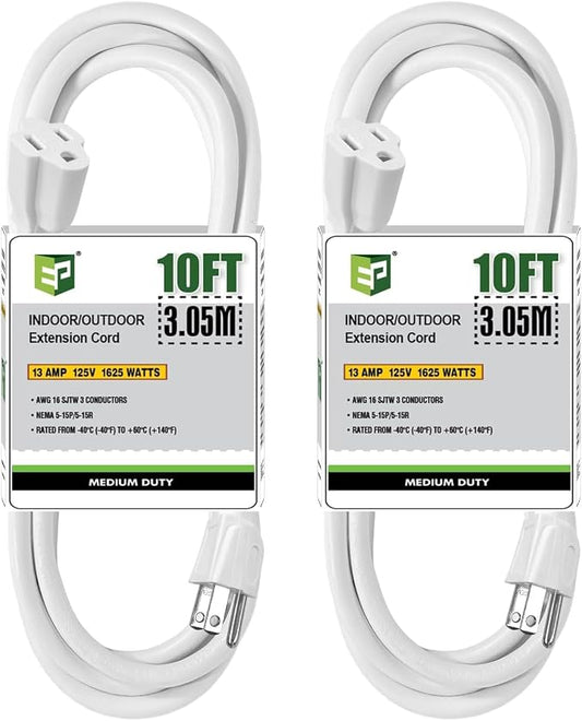 EP 2 Pack 10 Ft Outdoor Extension Cord by ENERGYPRO